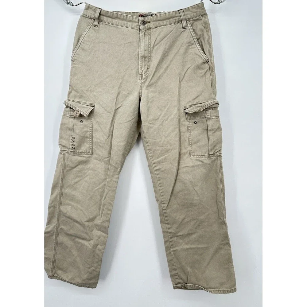 Cargo Pants‎ Y2K Paratrooper Tan Vtg Mens 32